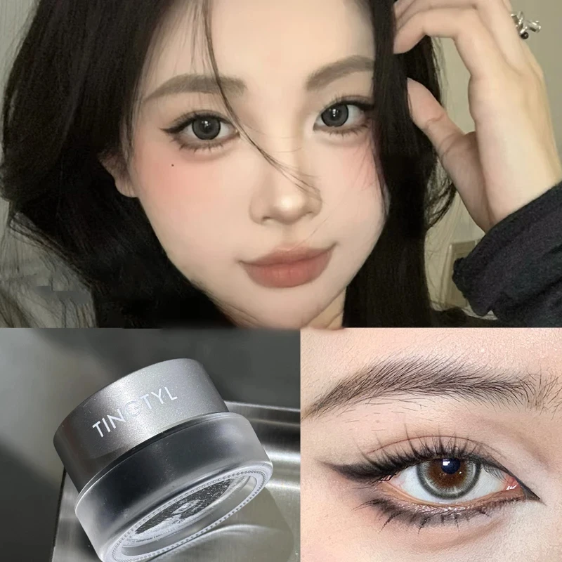 빠른 건조 눈썹 포마드 아이 라이너 페이스트 방수 및 땀 방지 브러쉬 레드 블랙 라이트 브라운 브로우 드로잉 비 파괴