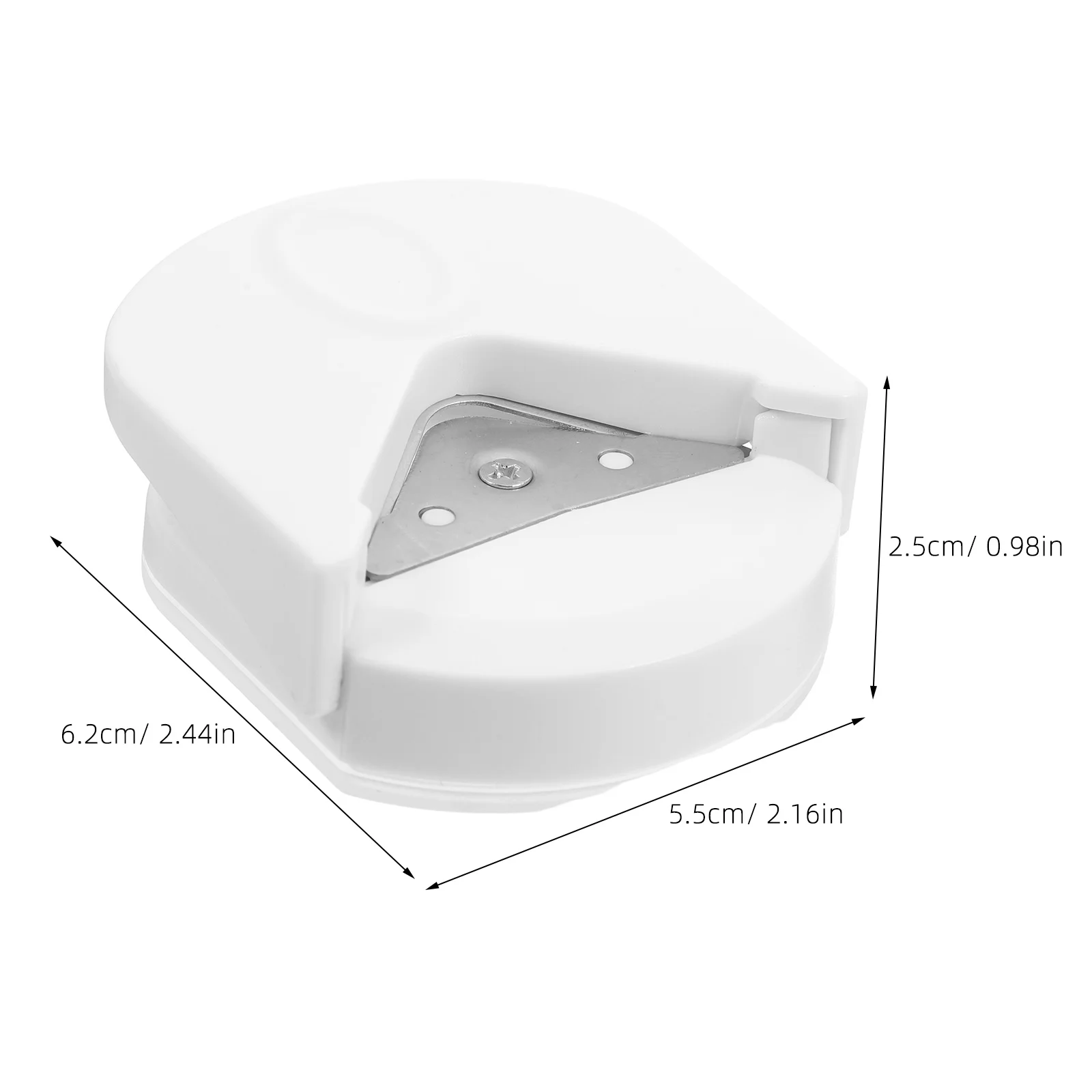 SOPOTUTU أداة تشذيب الورق الأبيض المستديرة R4 صور ركن لكمة مكتب الحرفية ذو طيات لمشاريع سكرابوكينغ