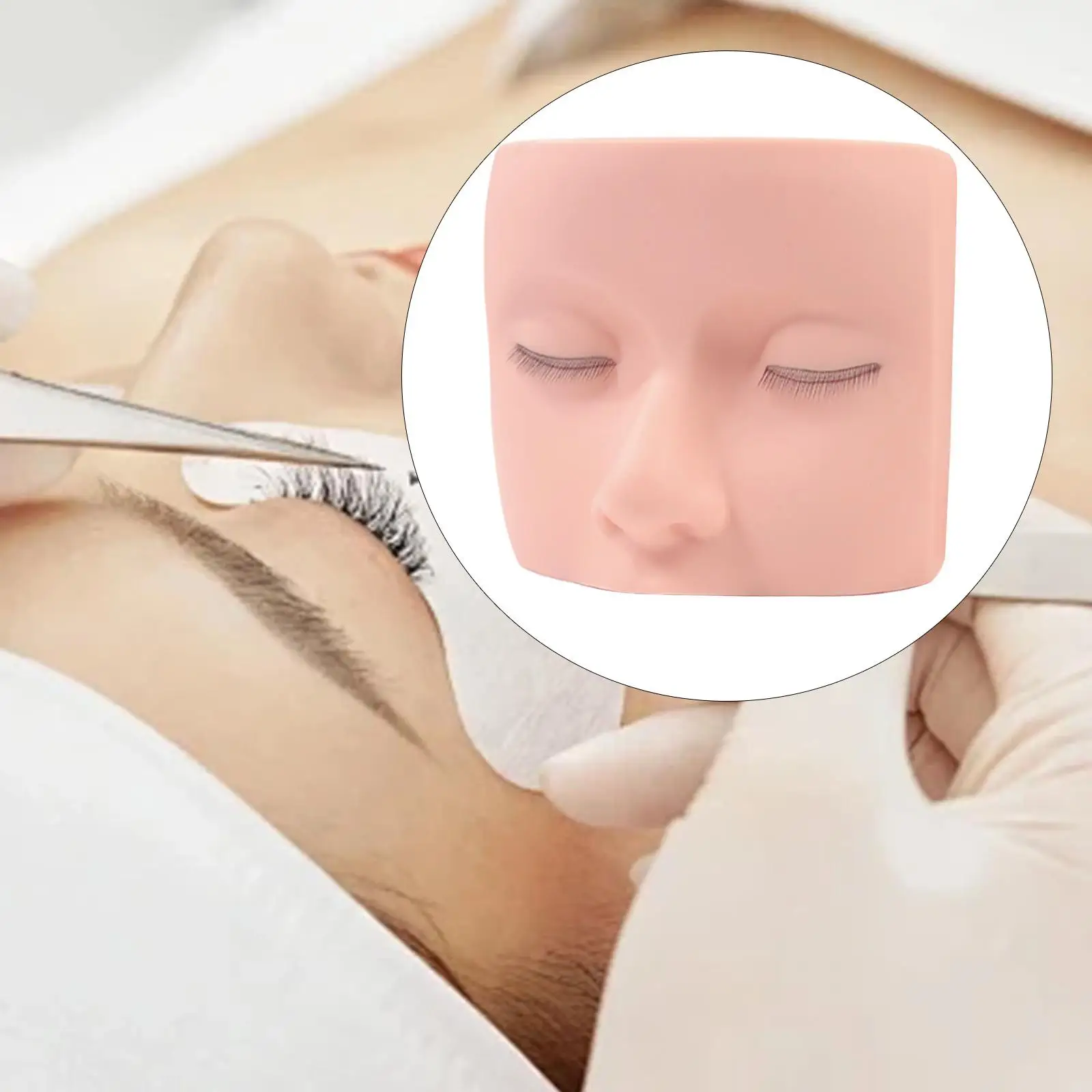 Eyelash Mannequin Head Make up Practice for Advanced User Artists Teaching