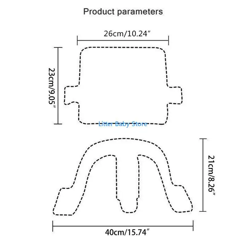Accesorios para trona bebé N80C, seguridad, silla comedor, respaldo desmontable, reposabrazos, asiento