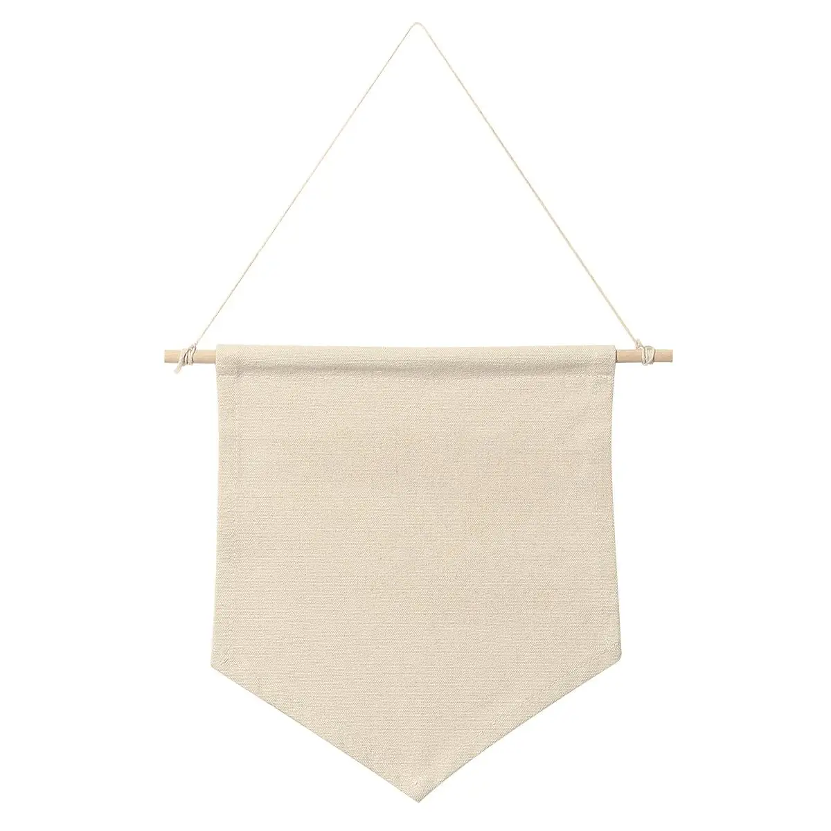 

Nordic Style Pin Display Canvas Pennant Banner Wall Hanging Plain Blank Pins Lapel Badge Flag Home Office DIY