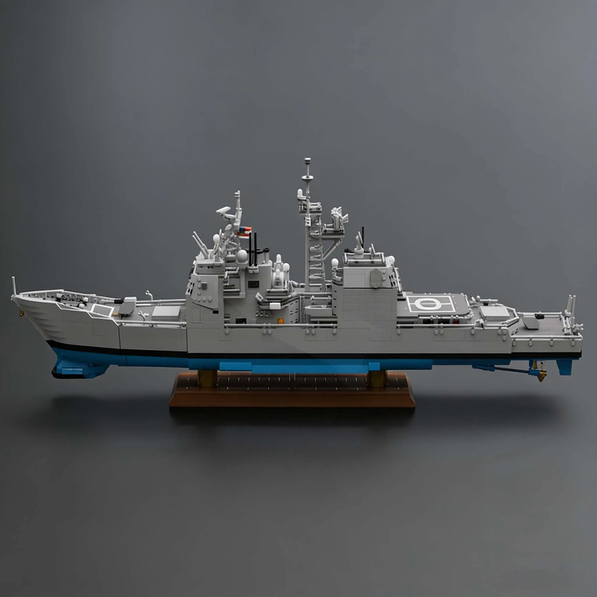 3742 ELEMENTÓW Seria Wojenna Krążownik klasy Ticonderoga MOC Personalizowany Modułowy Zestaw Klocków Kreatywny Projekt DIY Zabawka dla Chłopców Prezent Urodzinowy