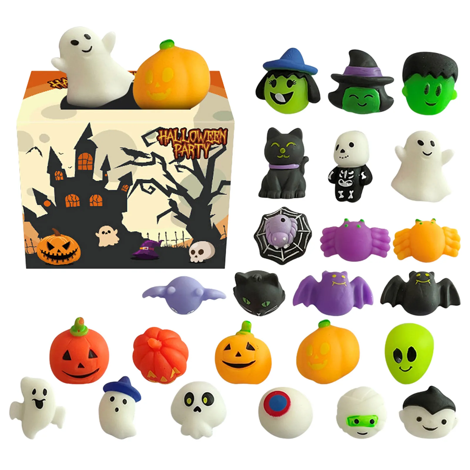 Bubble poussoir 24 ou 36 pièces de jouets d'Halloween doux avec 12 personnages d'Halloween citrouille Surprise Halloween prospector