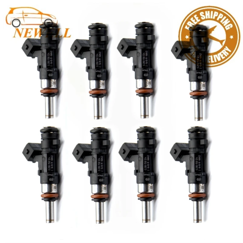 

8pcs 0280158124 Fuel Injector For MASERATI GRAN TURISMO GRANABRIO 4.2L 4.7L
