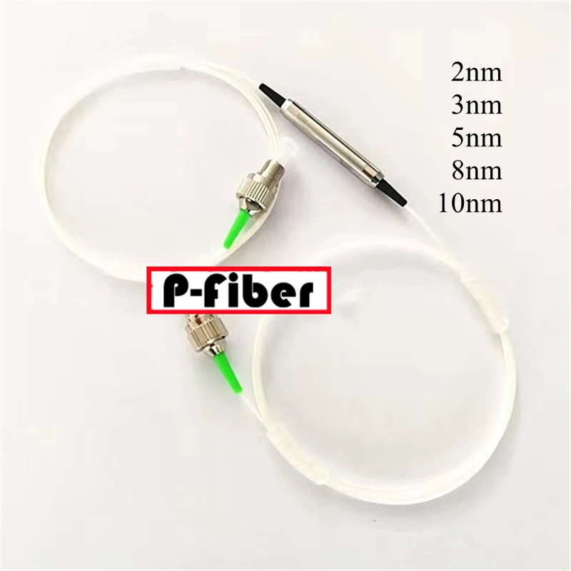 fiber filter 1550nm BPF single mode fiber 5nm band broadband pass fiber filter FC/APC steel tube package