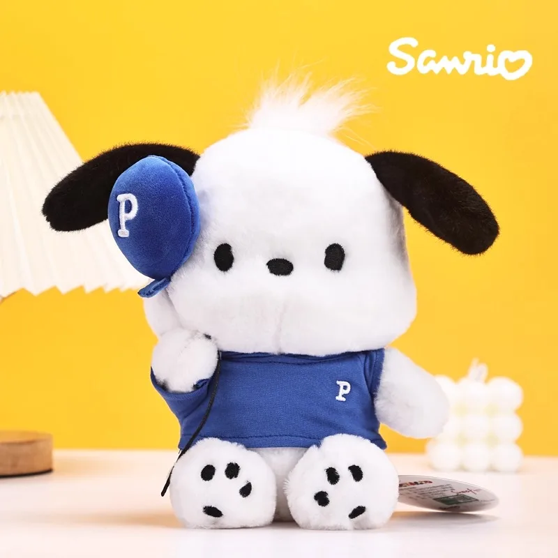 Genuíno anime sanrio pochacco cão brinquedos de pelúcia bonito brinquedos plushies kawaii lance travesseiro bonecas presentes de aniversário para meninas crianças