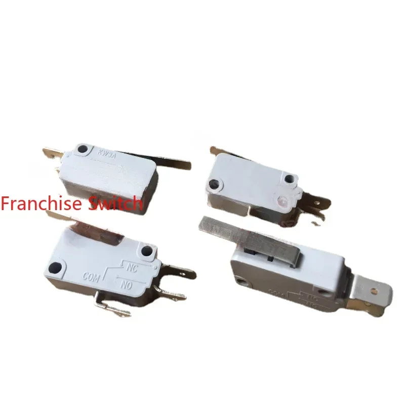 10PCS KW3A LARGE MICRO SWITCH 16A250V LIMIT STROKE  HANDLE LENGTH 27MM