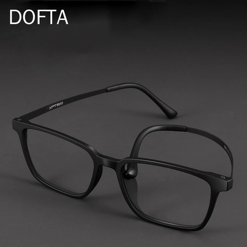 

DOFTA Ultra-light Square Flexible TR90 Women Opitical Eyeglasse Frames Pure Titanium Prescription Glasses Frame Men 50030