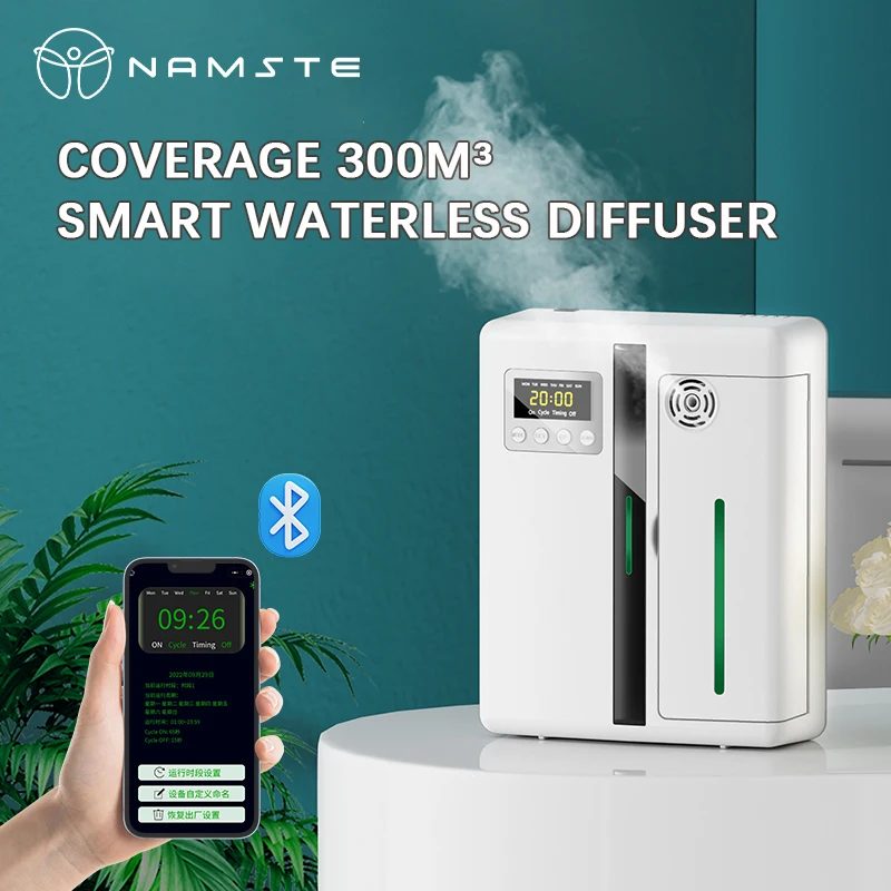 NAMSTE Bluetooth Smart Aroma Diffuser Large Area Fragrance Machine 300m³ Essential Oils Diffuser Smell Hotel Lobby Scent Machine