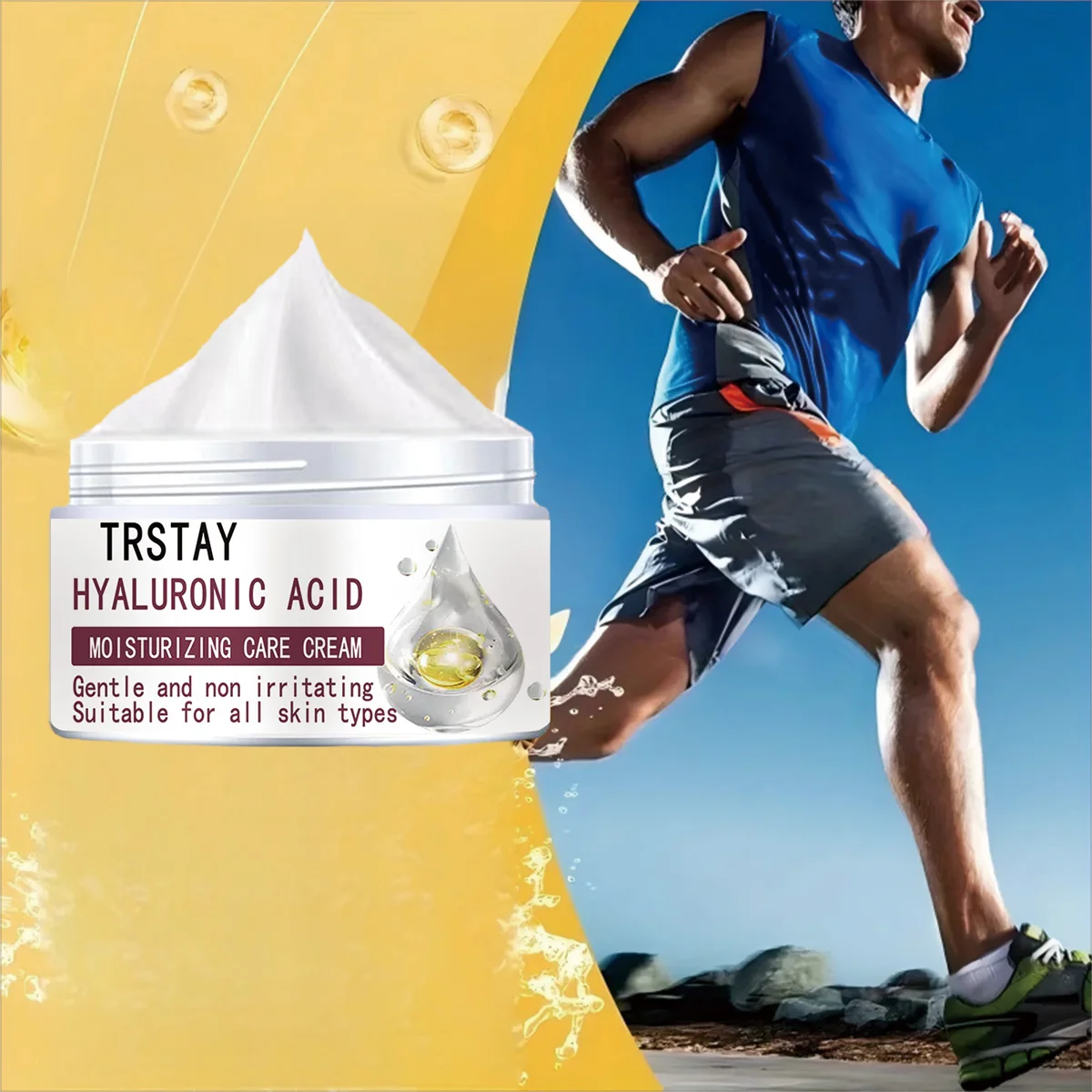 

Hyaluronic Acid Moisturizing Cream is gentle and non irritating, suitable for all skin types