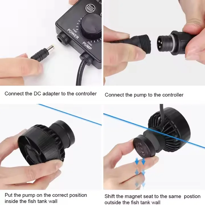 Jebao Jecod SLW Series Manual Control Constant Compatible SINE Aquarium Wavemaker Pump for Freshwater Saltwater Fish Tank