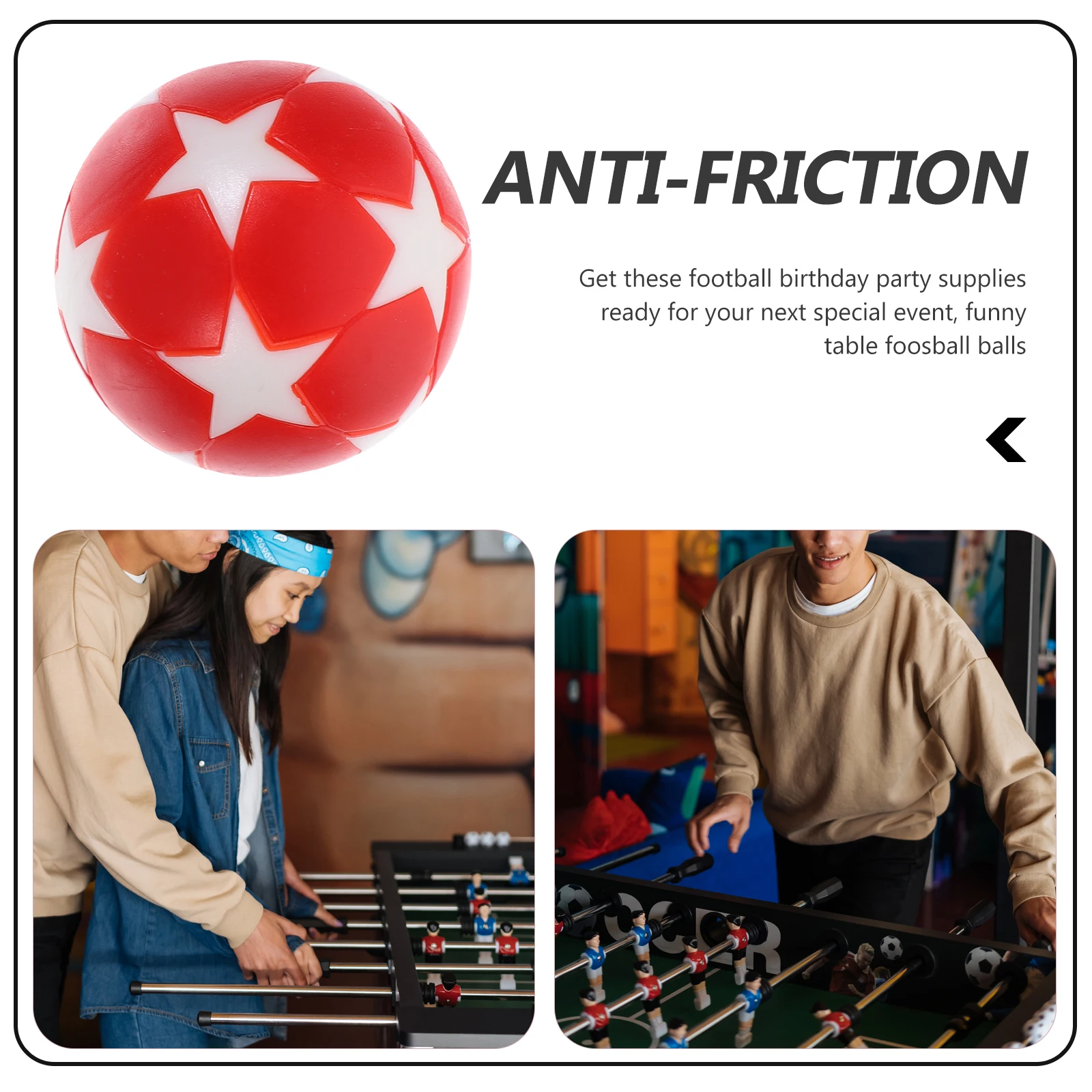 

12 Pcs -star Football Table Balls Game Accessories Soccer Plastic Child Toy