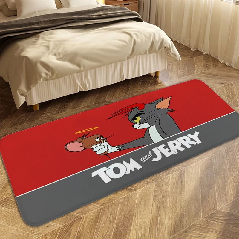 Children's Bedroom Carpet T-Toms and J-Jerrys Cute Foot Mat Washable Non-slip Kitchen Bathroom Rug Funny Doormat Entrance Door