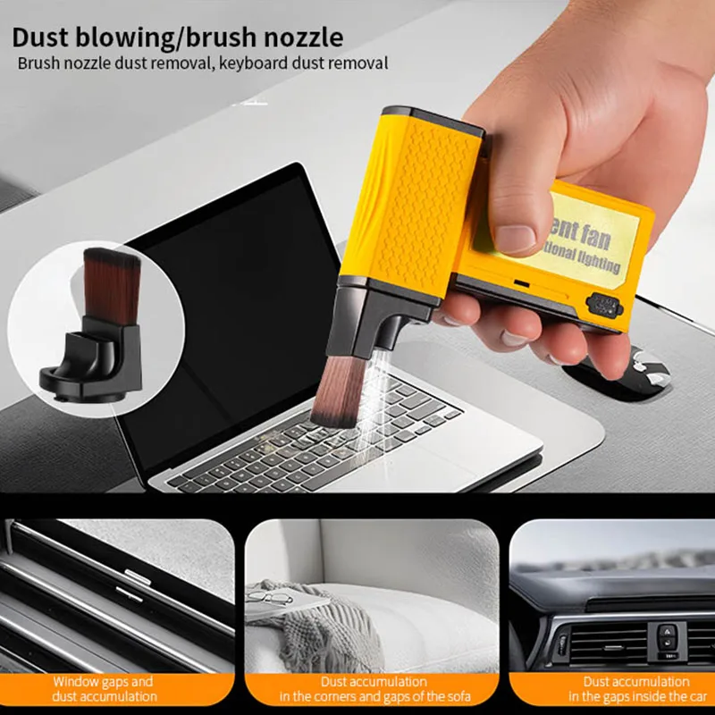 130000 دورة في الدقيقة منفاخ الهواء الكهربائي المحمول فرش السيارات توربو جت مروحة عنيفة قابلة للشحن منفاخ غبار قوي للسيارة والمنزل