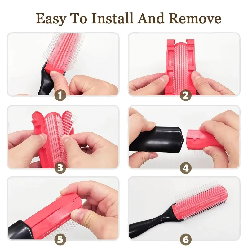 WANMEI Styling Curly Hair Brush for Natural Thick Curly Hair Travel Detangling Brush Comb for Women Men  Defining Curls Hair - view 5