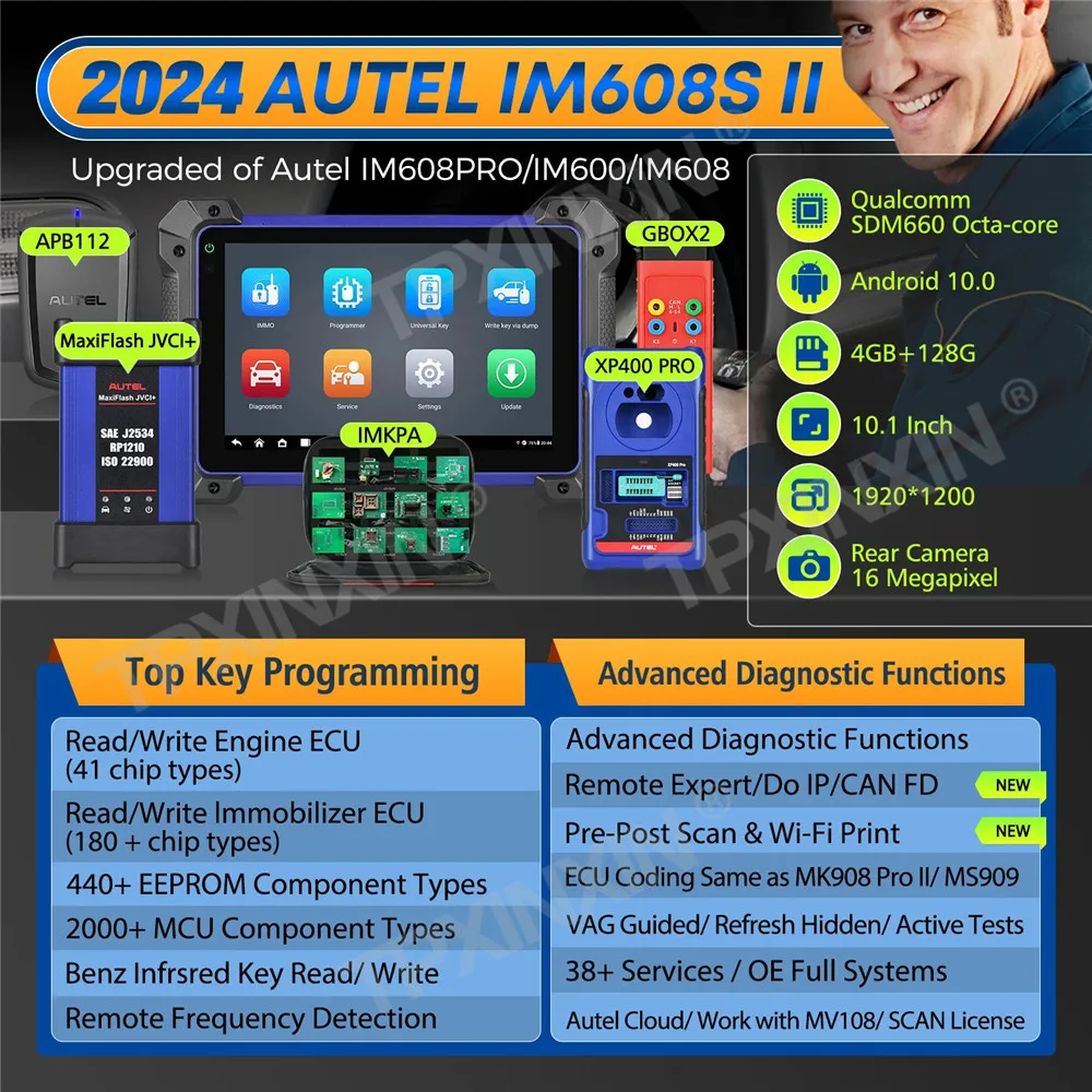 Car Key FOB Programming Tool All System Diagnostic Scan Tool Auto Key Programmer IMMO Function Key Tool 3 Year Update OBD2