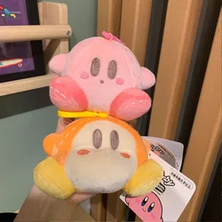 Bonito ins waddle dee coelho chapéu estrela kirby pelúcia boneca chaveiro 8cm crianças graduação presente saco pingente decoração