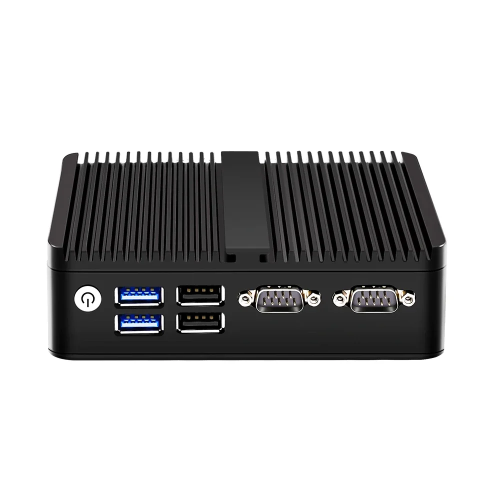 BKHD 12a generazione Mini computer senza ventola Alder Lake N100 N95 Quad Core Dual LAN 2 * COM NVMe Windows 11 3x4K UHD HTPC PC industriale