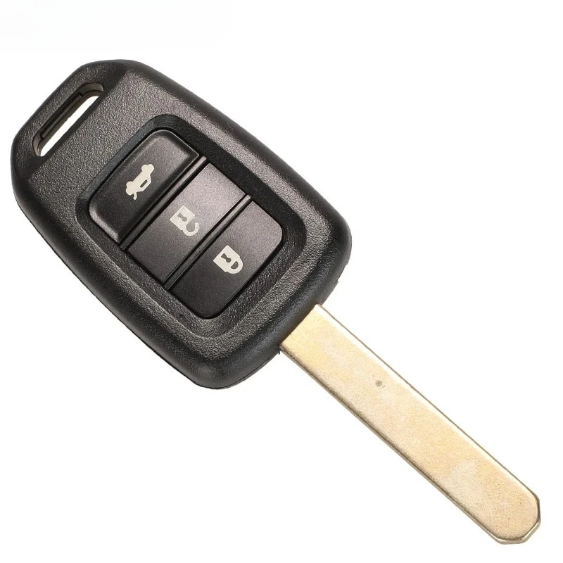 10 unids/lote carcasa de llave de coche 2/3/4 botones para Honda Civic City Fit HR-V XR-V funda para mando a distancia automático