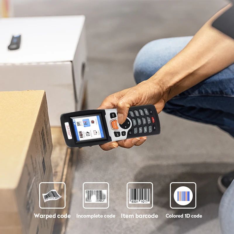 

RF4000-1D 2.4g Industrial Wireless Barcode Scanner Handheld Barcode Reader With LCD Screen