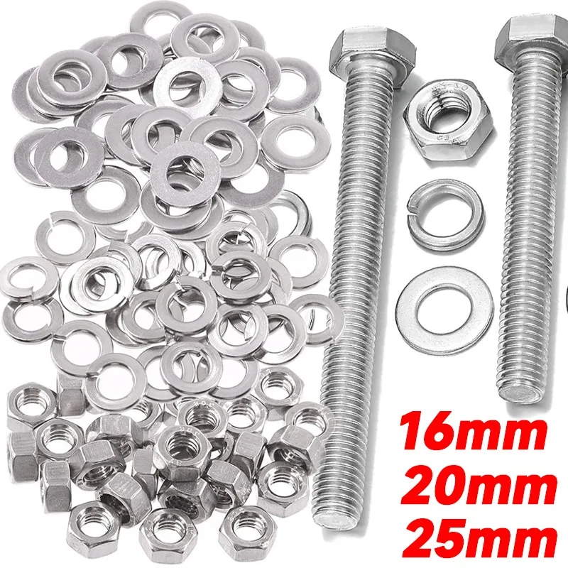 240pcs/box Stainless Steel Hexagon Socket Nut Bolts Assortment Kit M4-M5 Screw Set Metalworking Fasteners Home Hardware Tools