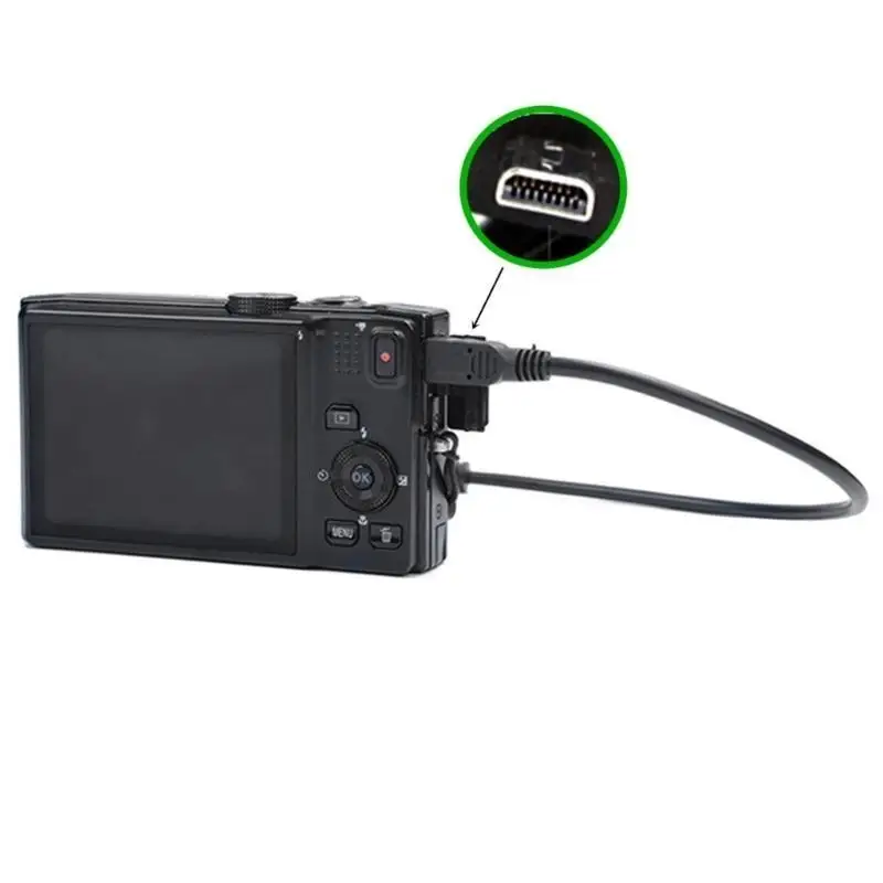 R53C صغير 8P ذكر إلى USB C/ صغير 5P سلك كابل محول للتصوير الفوتوغرافي والسفر نقل الفيديو مستقرة #5