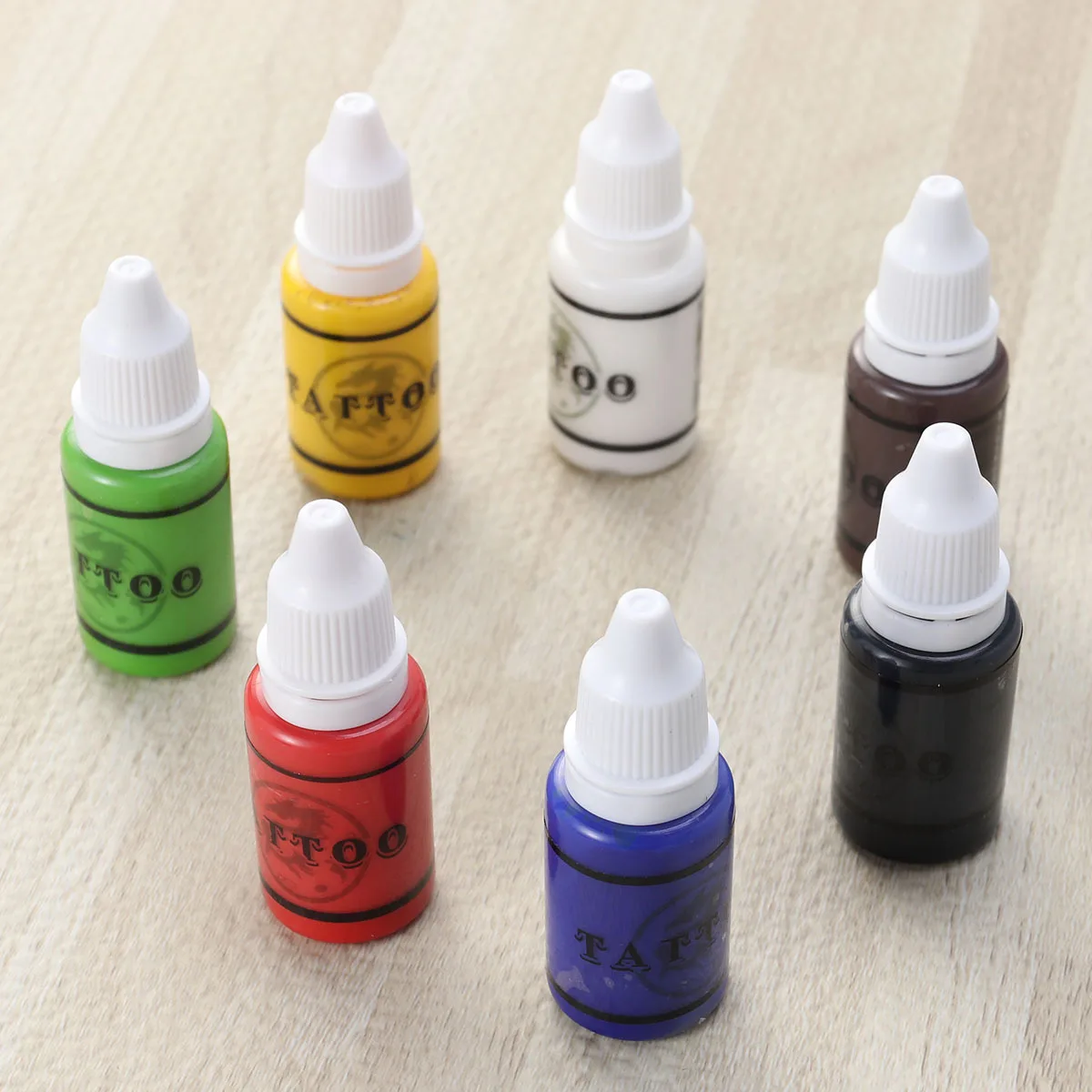 

Профессиональный набор пигментов, 7 шт., 15 мл, каждая, высокая плотность, низкий молекулярный вес, быстро впитывающий, не выцветает