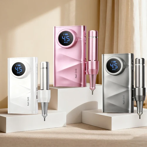 Imagen 1 del producto Taladro de uñas silencioso inalámbrico, recargable, profesional, de calidad de salón, 45000Rpm, removedor de esmalte de uñas, máquina perforadora de uñas