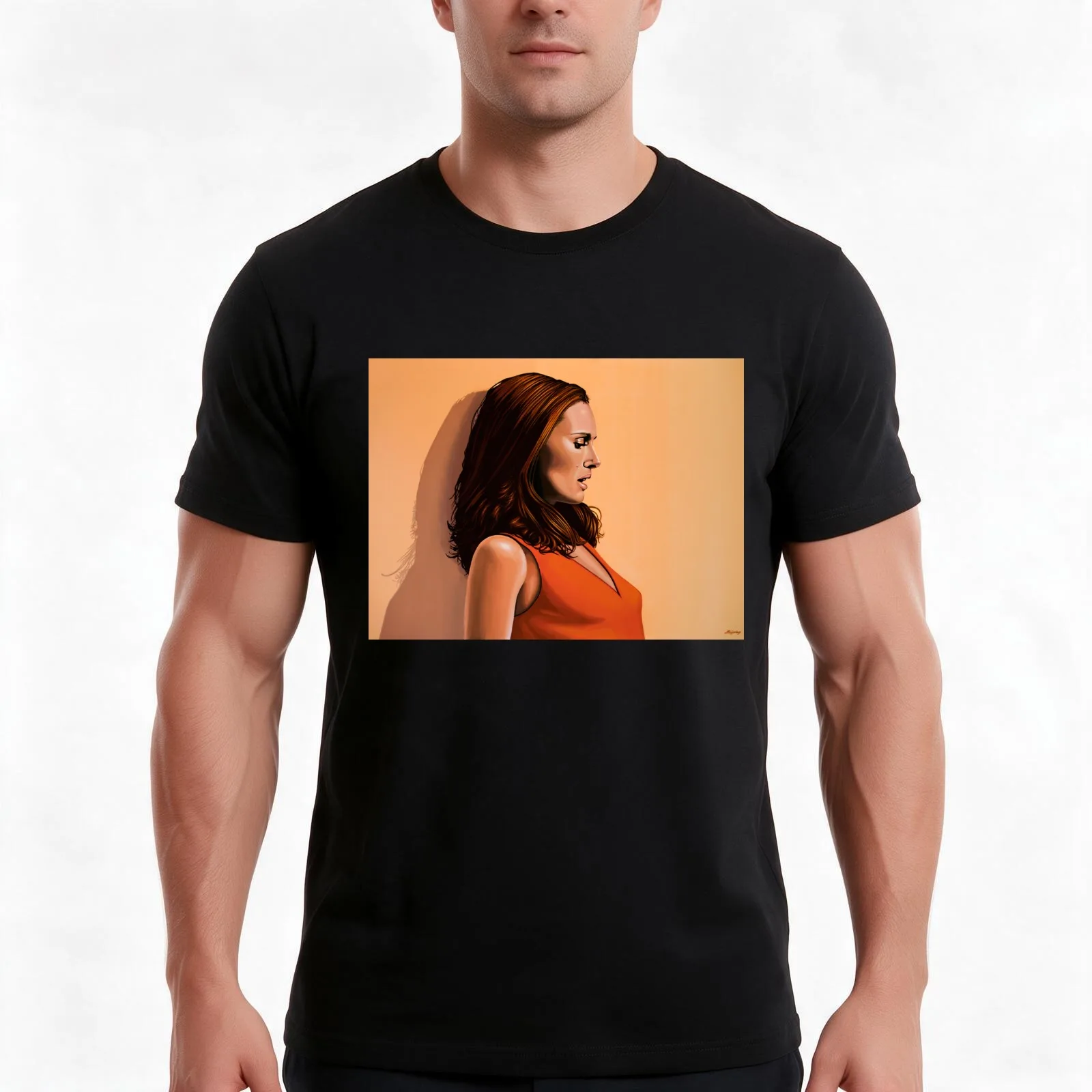 Natalie Portman T-Shirt Summer Casual Cotton Tee Oversized Streetwear Tops Vintage Graphic Print Loose Fit Short Sleeve