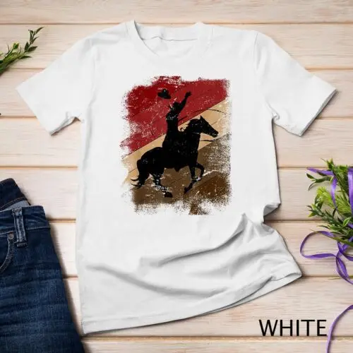 Rodeo Horse Riding Line Dance Farmer Gift Western Cowboy Unisex T-shirt