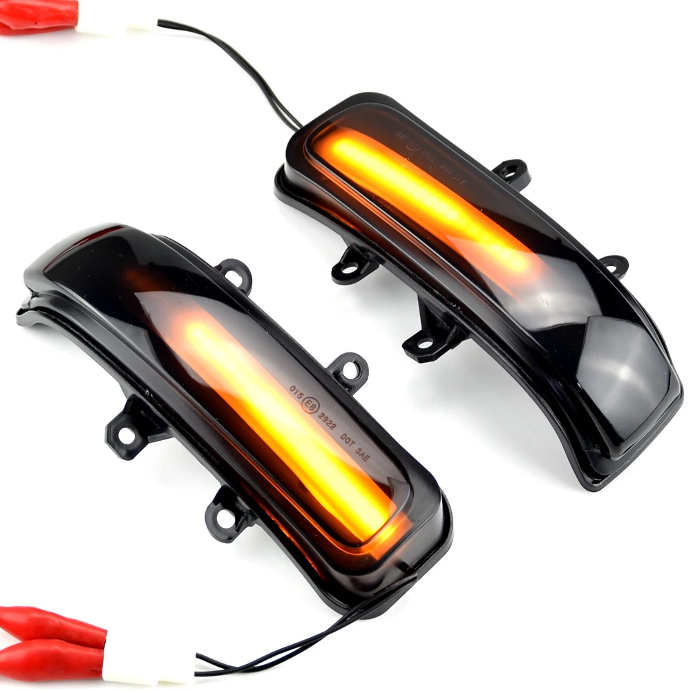 2x Side Mirror LED Dynamic Turn Signal Light Sequential For Toyota RAV4 Highlander 4Runner Sienna Fortuner Rush Alphard Vellfire