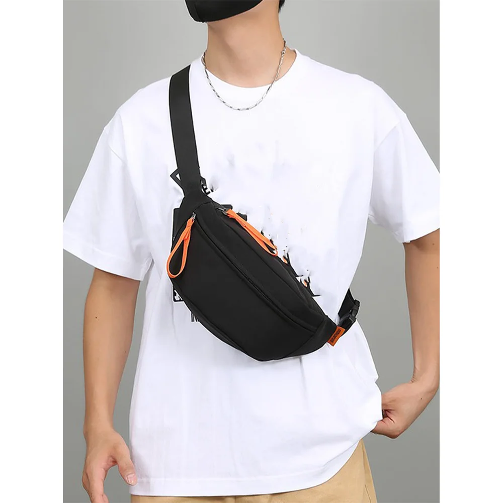 Simple And Durable Shoulder Strap For Men's Casual Sports And Multiple Color Options Available For Ins Trendy Phone Bag With