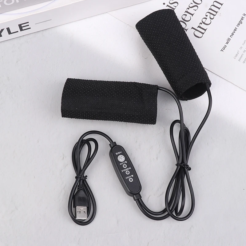 NEW 2PCS 5V 2A USB Electric Motorcycle Heated Handlebar Cover 3 Gear Warmer Heated Handgrips Handle Cover Motorcycle Accessories - view 4
