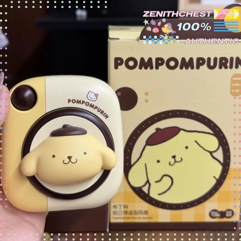 Sanrio Pom Pom Purin Neck Fan Adorable Character Design Ideal Gift Summer Portable Stylish Lightweight Rechargeable