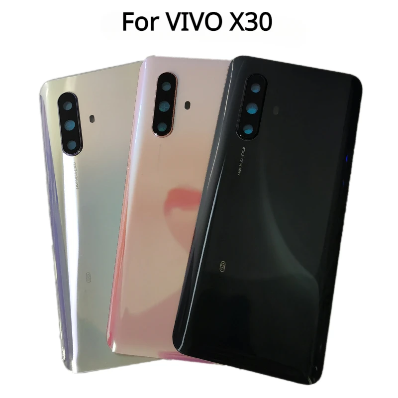 

Задняя крышка для VIVO X30 V1938CT Крышка батарейного отсека задняя стеклянная крышка задняя крышка для фотоаппарата