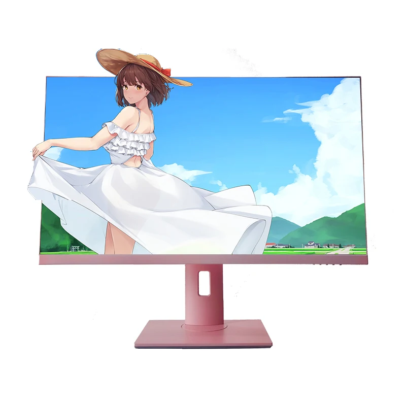 Computador LCD Gaming PC com Função RGB, LED Rosa, 1920x1080 e 165Hz, IPS, Computador, 27"
