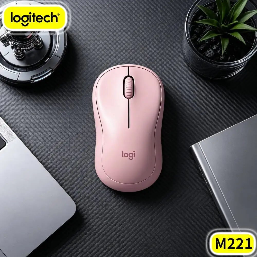 Logitech M221 2.4G Silent Click Mouse Plug And Play Precise Tracking Mice For Home Study Desktop Laptop Notebook PC Daily Tasks