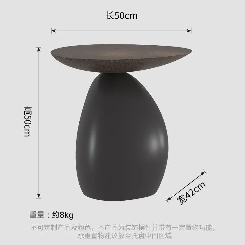 Creative bedside table, bedside small edge table, single sofa small table floor ornament 5