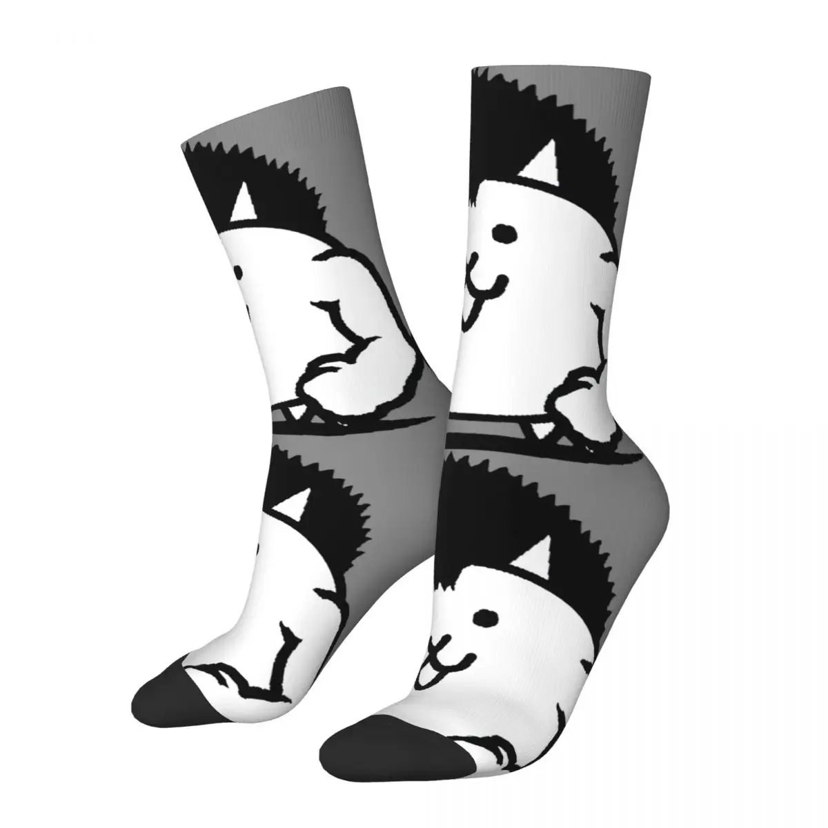 

Hip Hop Vintage Strong Crazy Men's compression Socks Unisex B-Battle Cats Harajuku Pattern Printed Funny Novelty Happy Crew Sock