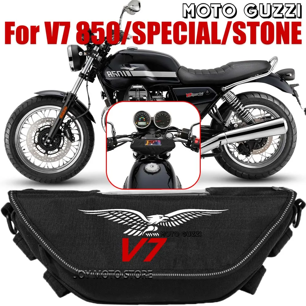 

For Moto Guzzi v7 850 stone special Motorcycle accessories tools bag Waterproof And Dustproof Convenient travel handlebar bag