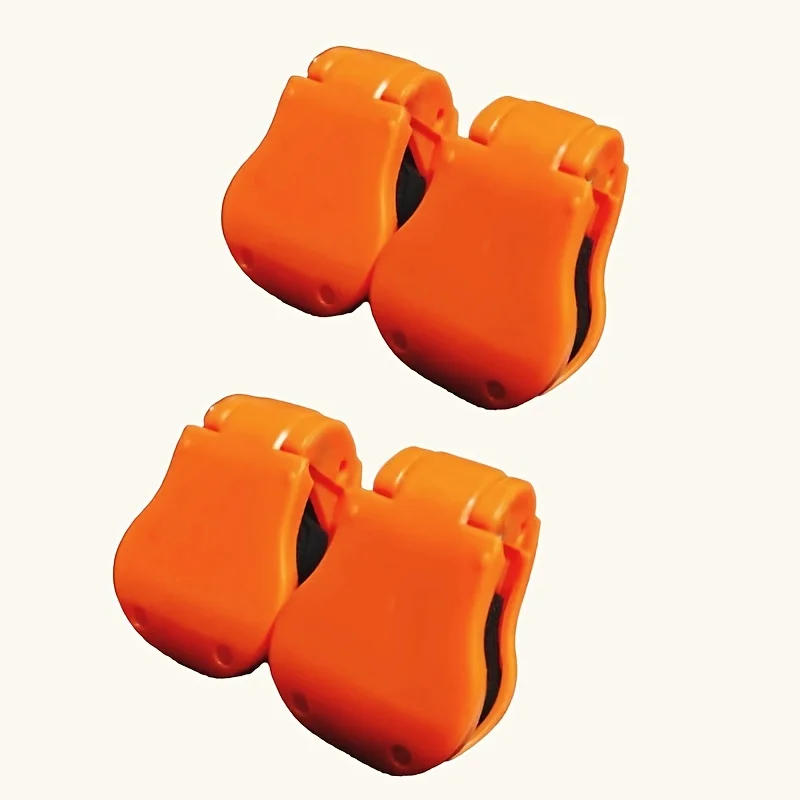 4 قطع من حوامل صنارة الصيد شديدة التحمل مع قبضة مضادة للانزلاق - مشبك قابل للتعديل، منظم جراج/قارب موفر للمساحة، برغي آمن #6