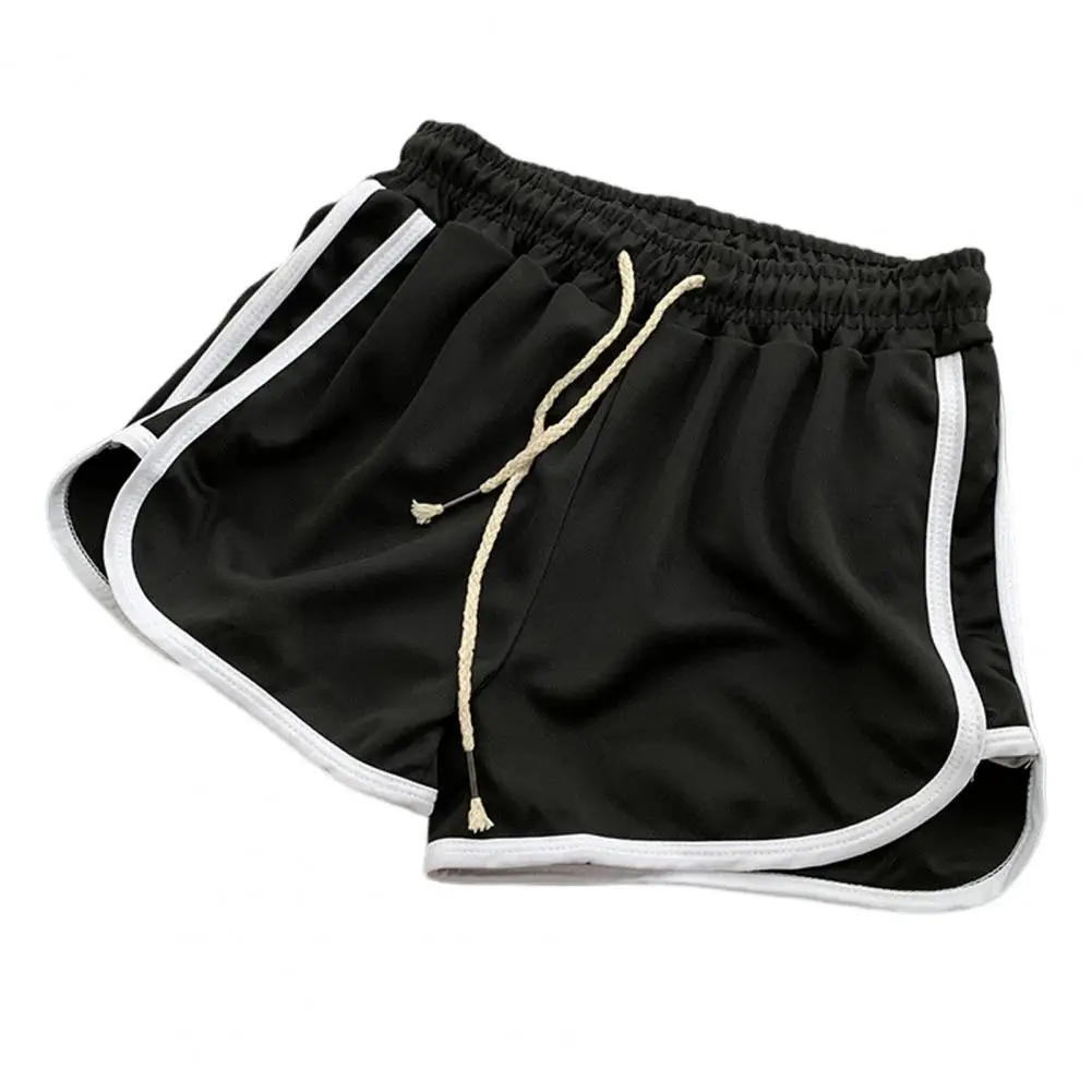 Women Casual Shorts Comfortable Women's Elastic Waistband Casual Shorts in Solid Colors for Running Everyday Wear Comfortable