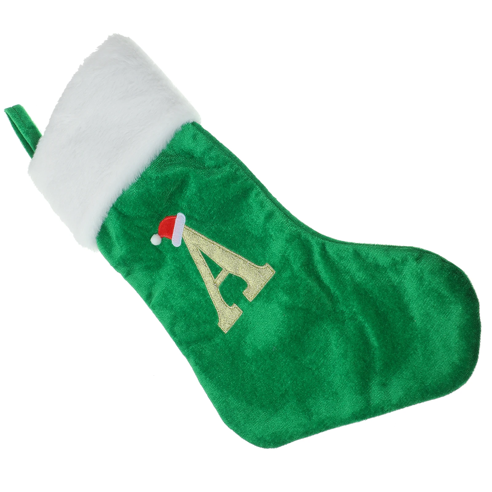 

Christmas Stocking Bag Ornaments Small Felt Stockings Inflatable Socks Decoration with Letters Cloth Names Initials Holiday