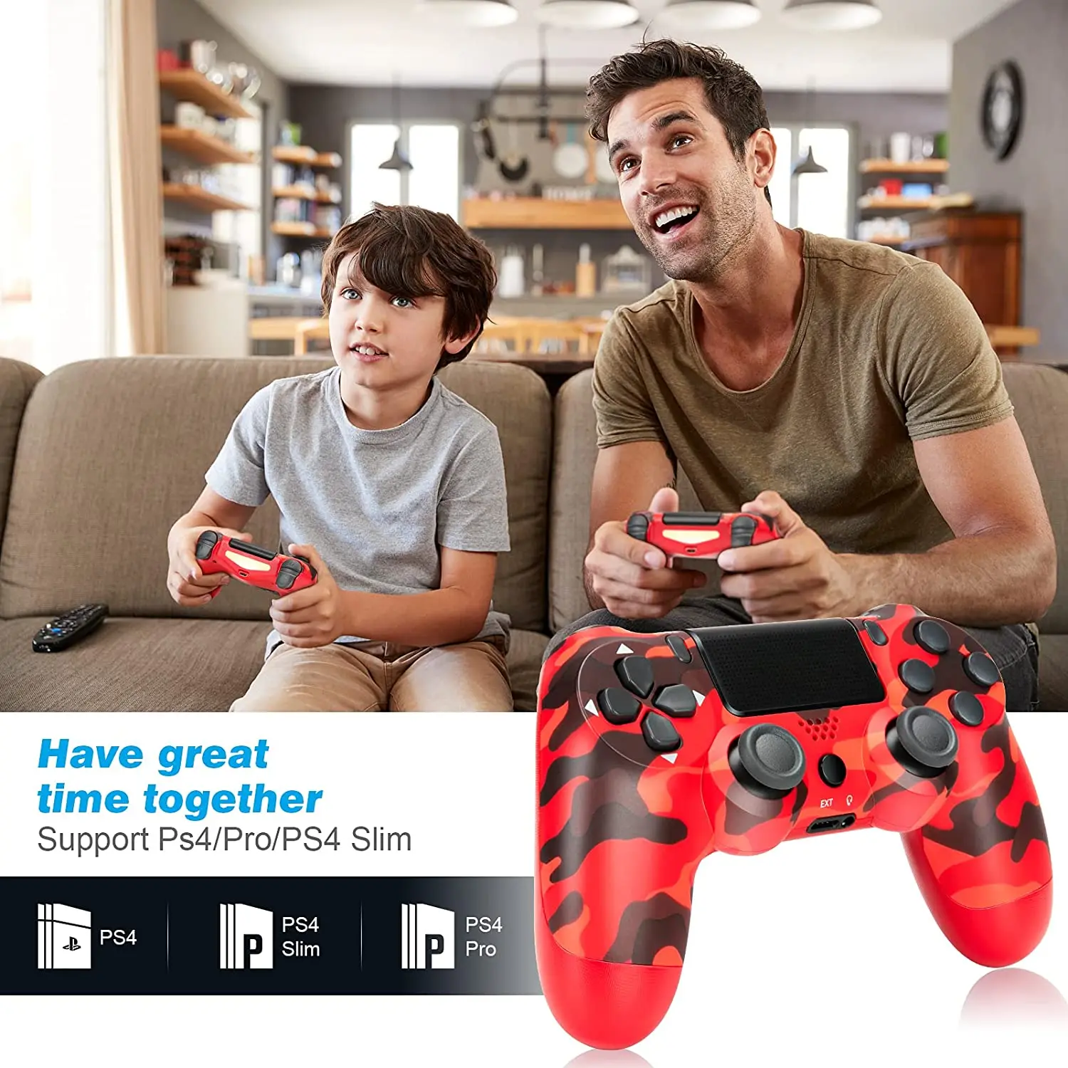 For SONY PS4/Slim/Pro Wireless Controller Support Bluetooth Wireless Gamepad for PlayStation4 Joystick Console for PC/Android