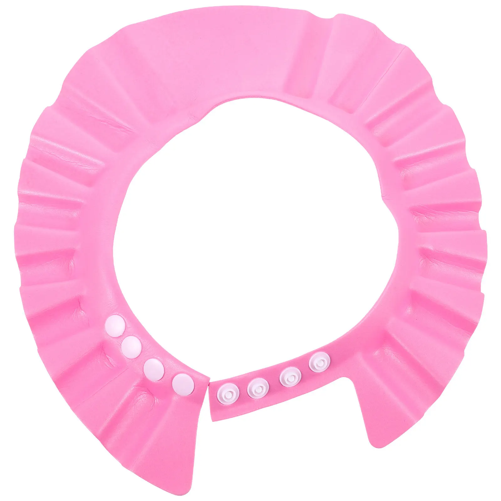 Pink Eva Waterproof Baby Shower Bathing Cap for Infants Toddlers Keeps Water Shampoo Out of Eyes Heat Resistant Easy Wear