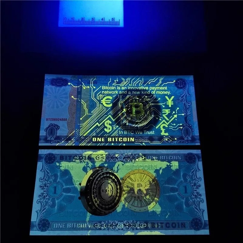 1 عملة تذكارية بيتكوين مع الأوراق النقدية القابلة للجمع – هدية تحت عنوان المشفر لمحبي التكنولوجيا والمستثمرين #5