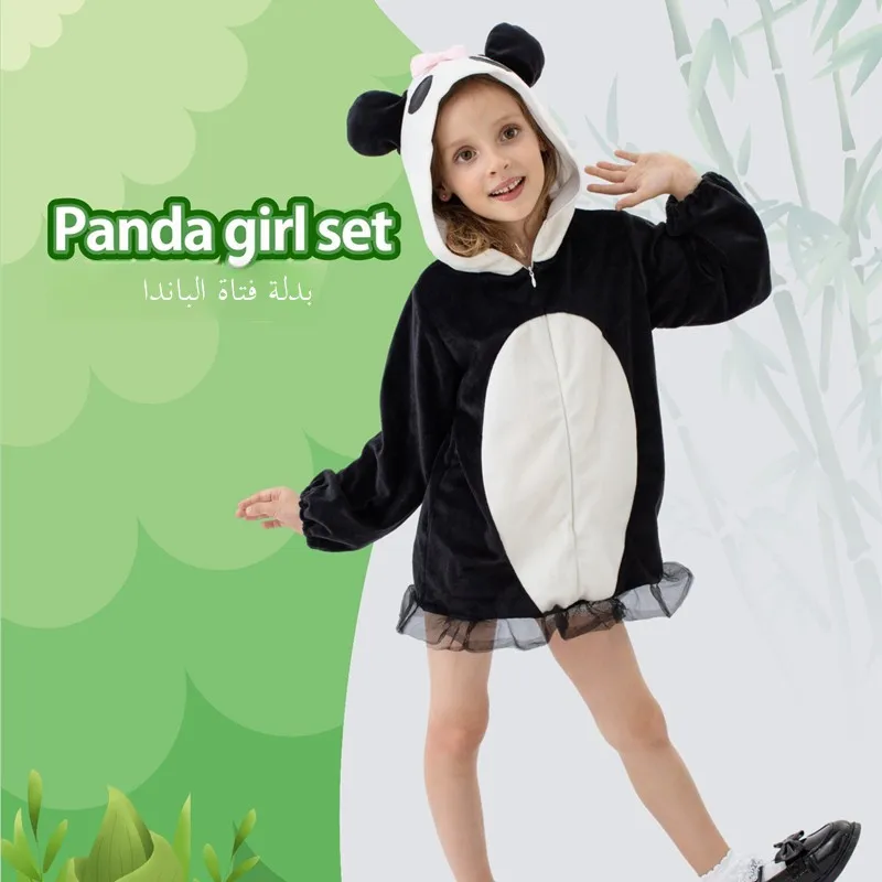 

Halloween Children's Animal Performance Costume Panda Skirt Role-playing Stage Performance Clothes Nursery Cartoon Outfit
