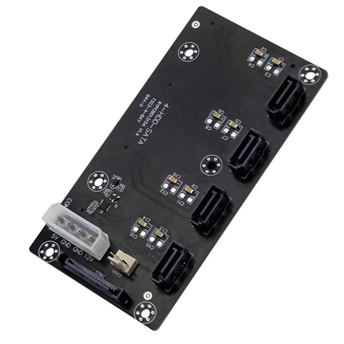 New Electronics 4pin 15P Power Supply 3pin Fan Header PC Case Server Backplane Circuit Board 4 SAS7+15 HDD Adapter Motherboard