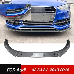 For Audi A3 S3 8V Front Bumper Splitter Lip 2013 2014 2015 2016 Pre-Lci Bumper Diffuser Front Bumper Lip Spoiler Guard Body Kits