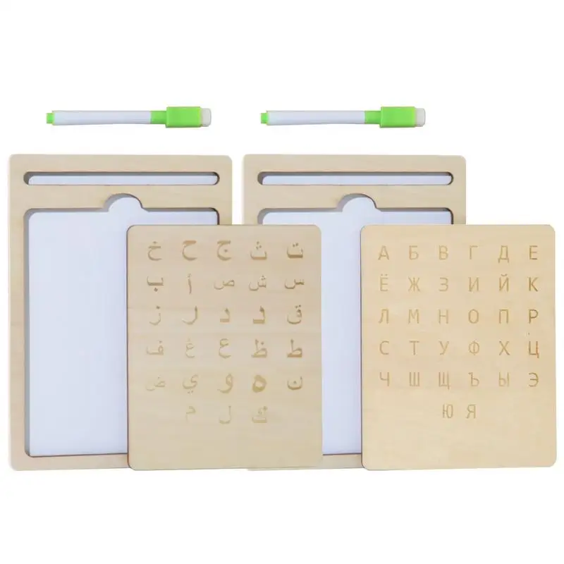 

Russian Writing Board Wooden Alphabet Board For Letter Learning Fun Interactive Learning Tool Boys Girls Drawing Toy For